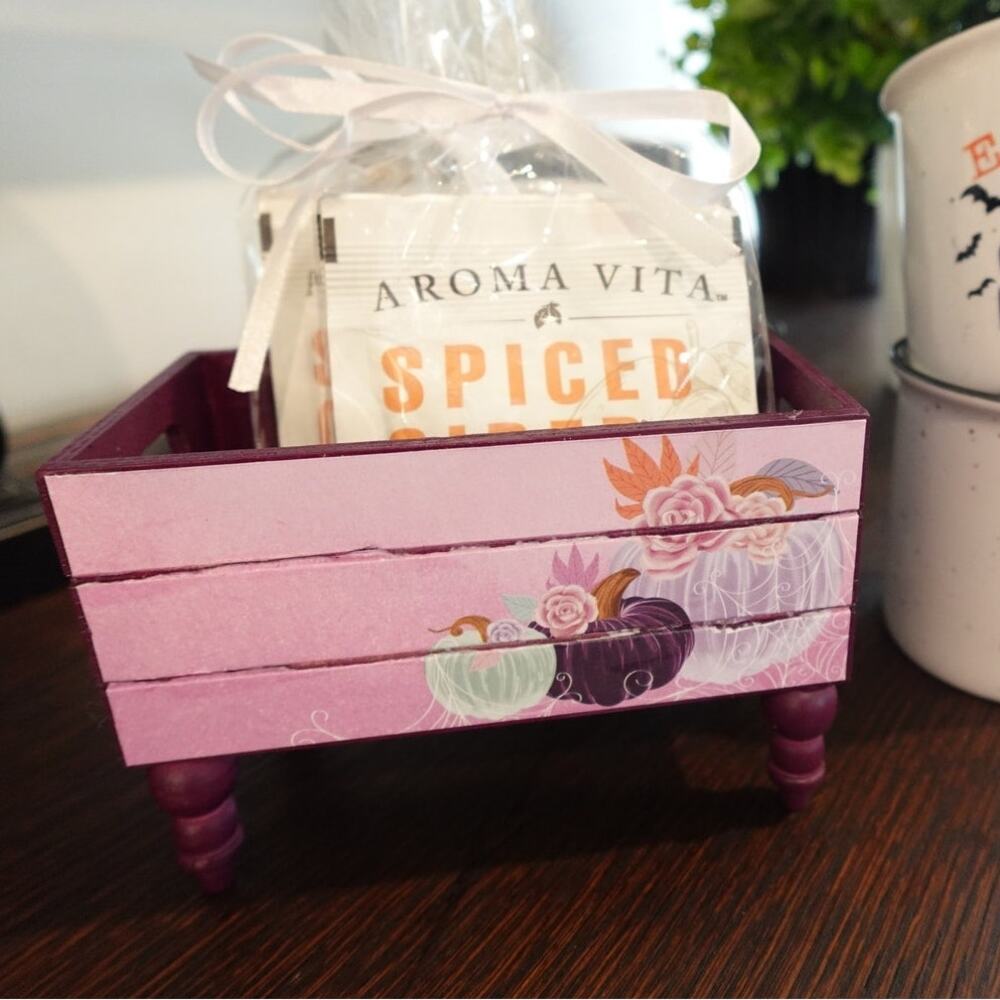 Pink A Boo / Hot Cider /Fall/ Halloween/ Pumpkin Caddy